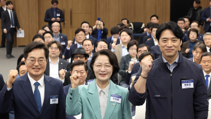 경기지사 3파전…공약 차별화 뚜렷 ‘정책 3색 경쟁’