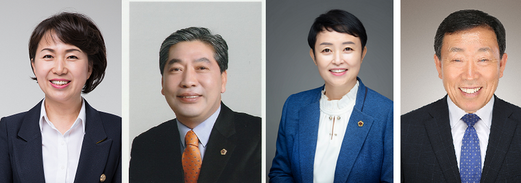 사진 제공/ 중앙선거관리위원회 =사진순서 왼쪽부터 원미정, 송한준, 천영미 제종길 안산시장 예비후보 