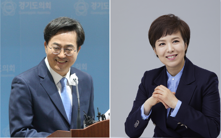 사진/ 더불어민주당 김동연 경기도지사 후보 선거사무실/ 국민의힘 김은혜 경기지사 후보 사무실 제공 