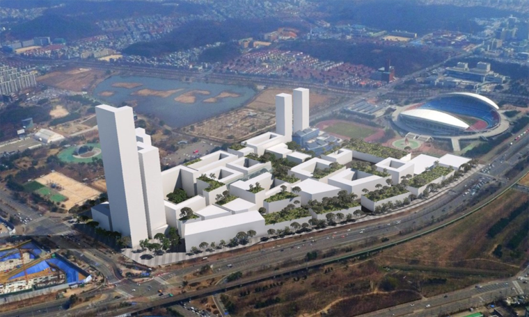 문화와 예술이 넘쳐나는 안산을 대표할 랜드마크로 조성시킬 초지역세권 미래청사진 / 사진제공 : 민주당 제종길 안산시장 후보 선거사무소