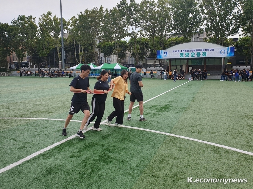 명랑운동회 모습 <사진 안영찬 기자>