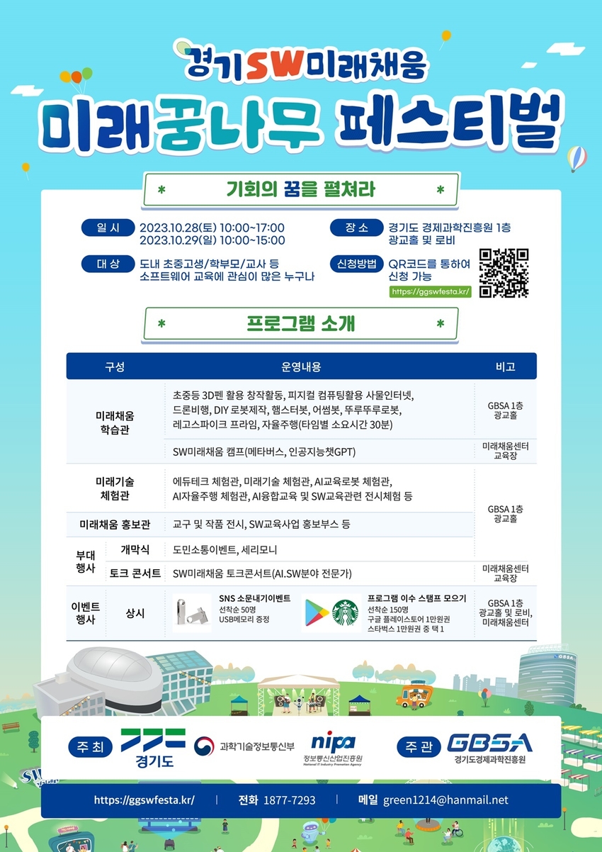 ‘2023 경기소프트웨어(SW) 미래채움 페스티벌’포스터 <경기도청 제공>