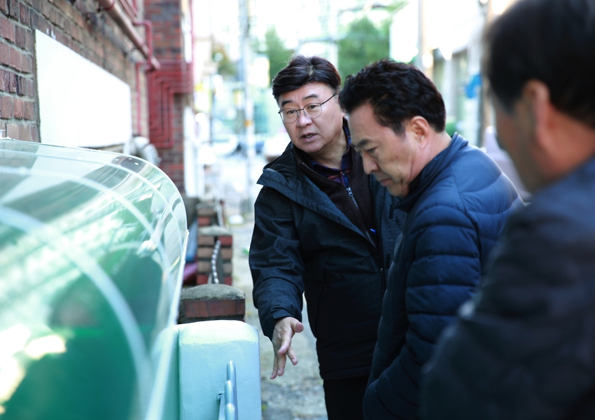 현장점검 모습 <수원시 장안구 제공>