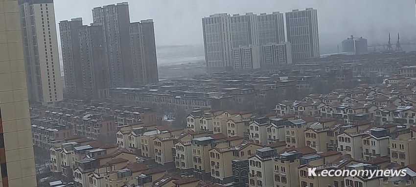 중국 산동성 연태시 모평구 일대 전경 <안영찬 기자>
