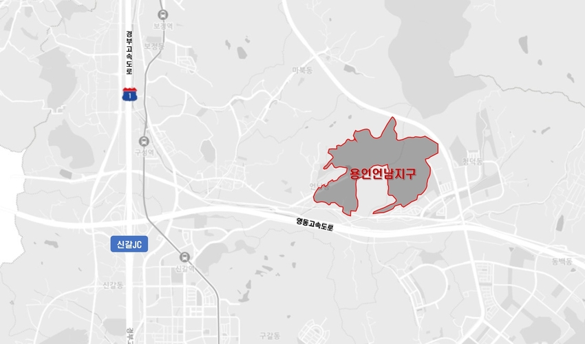언남지구 위치도 <용인특례시 제공>