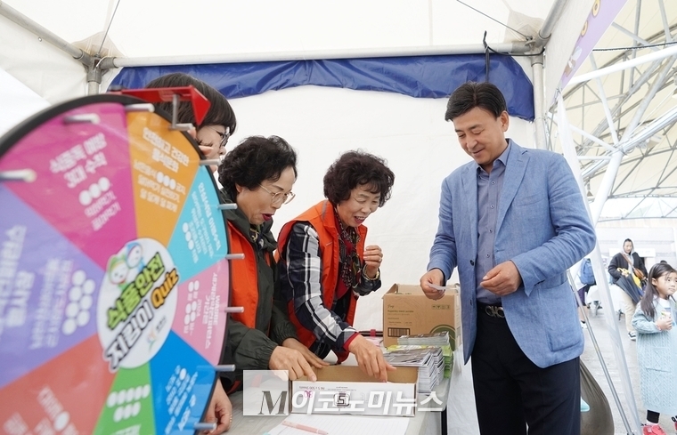 방세환 광주시장이 시민들과 함께하며 즐거워했다 <광주시 제공>