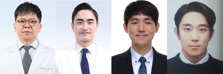 왼쪽부터 분당서울대병원 신경과 윤창호·이우진 교수, 고려대학교 전자·정보공학과 황한정 교수 연구팀 이화아니 충북대학교 연구원 <분당서울대병원>